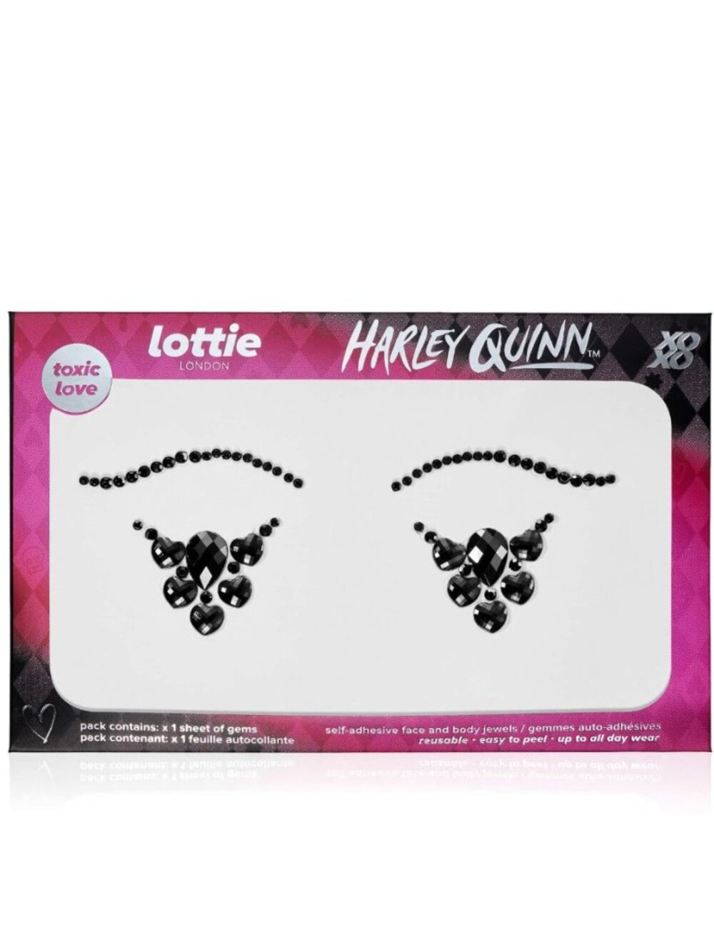 Lottie London x Harley Quinn Face & Body Gems - Toxic Love
